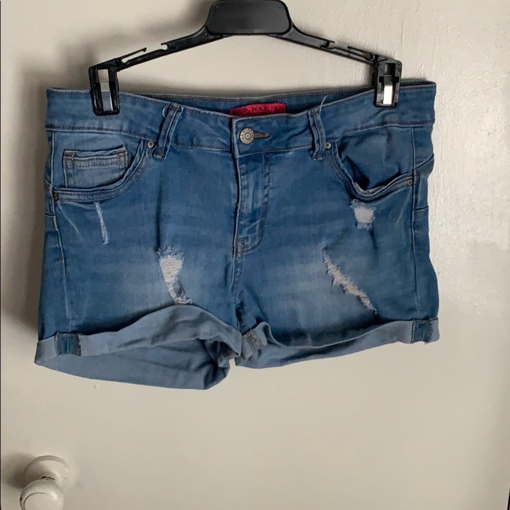 denim shorts